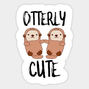 Otterly Cute Sticker